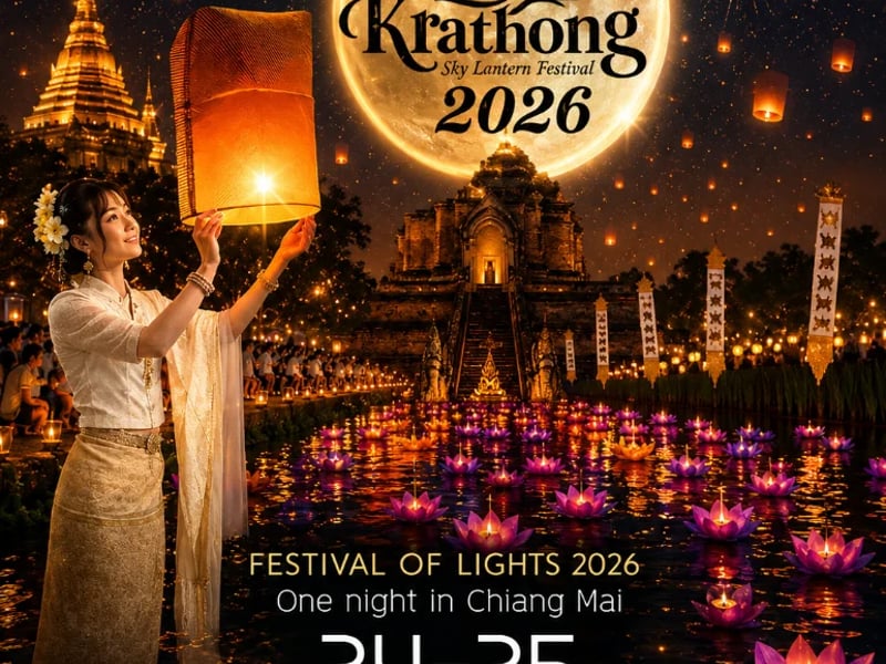 CNX Loy Krathong Sky Lantern Festival 2026